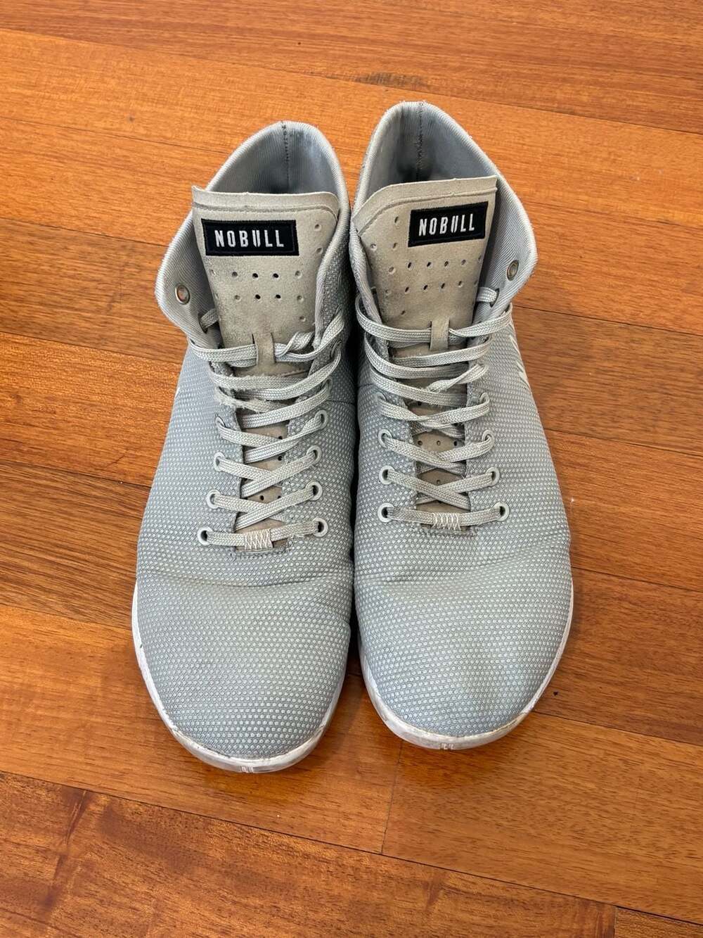 NOBULL High-Top Trainer Grey SuperFabric Men's Size 12 / Women's 13.5